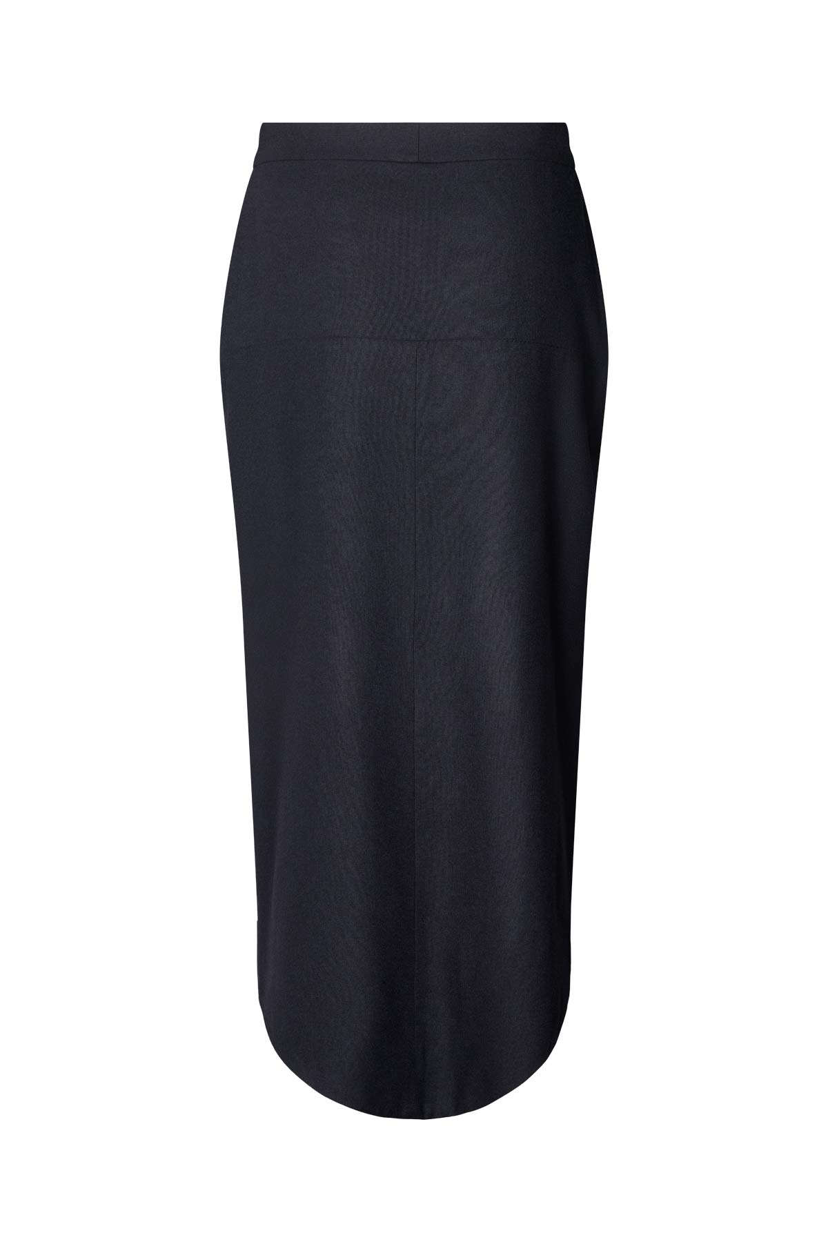 Varda - Drapy tailoring wrap skirt I Midnight