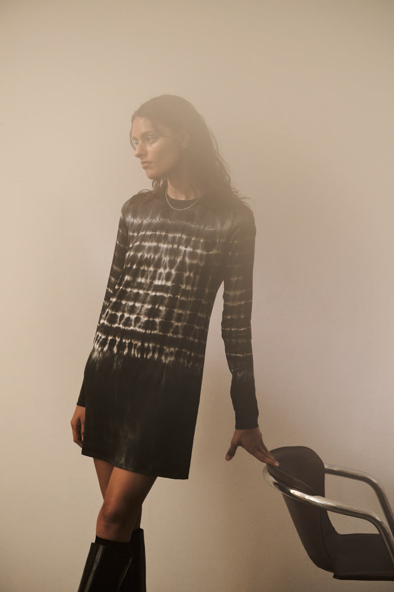 Agna - Frequency short tube dress I Caviar combo