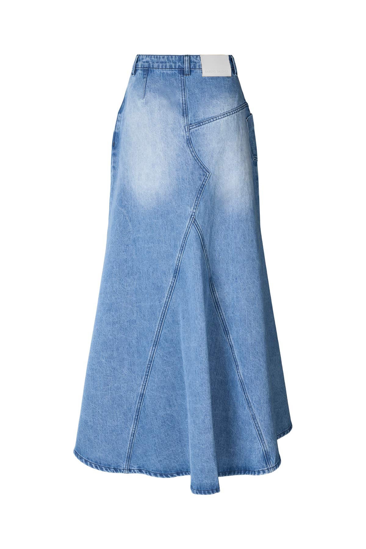 Emmali - Denim long skirt I Light washed denim