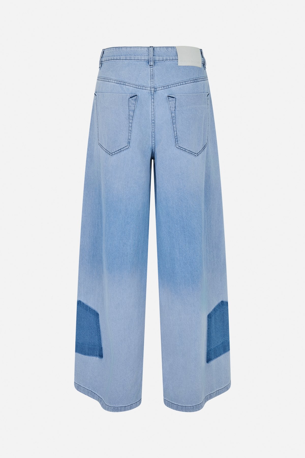 Lane - Denim light wide leg pants I Light washed denim