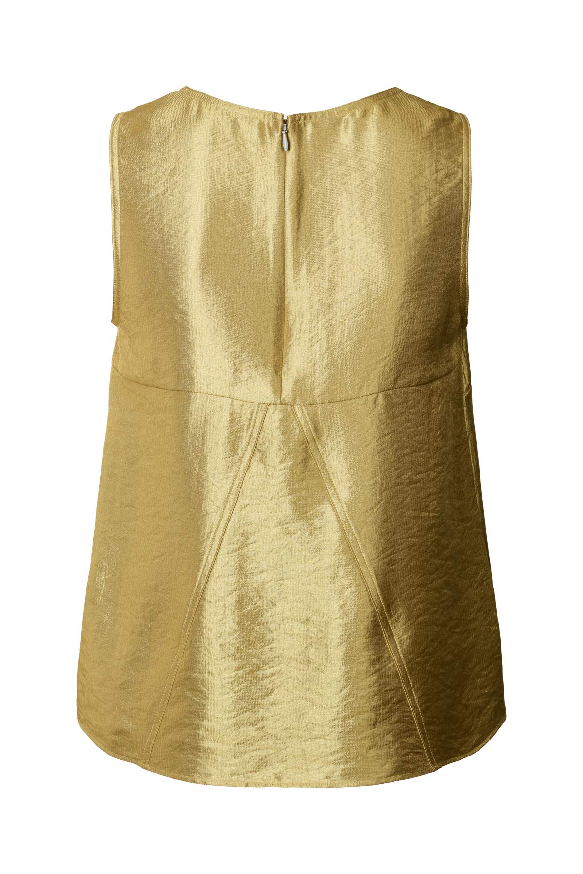 Piper - Woven gold tank top I Gold