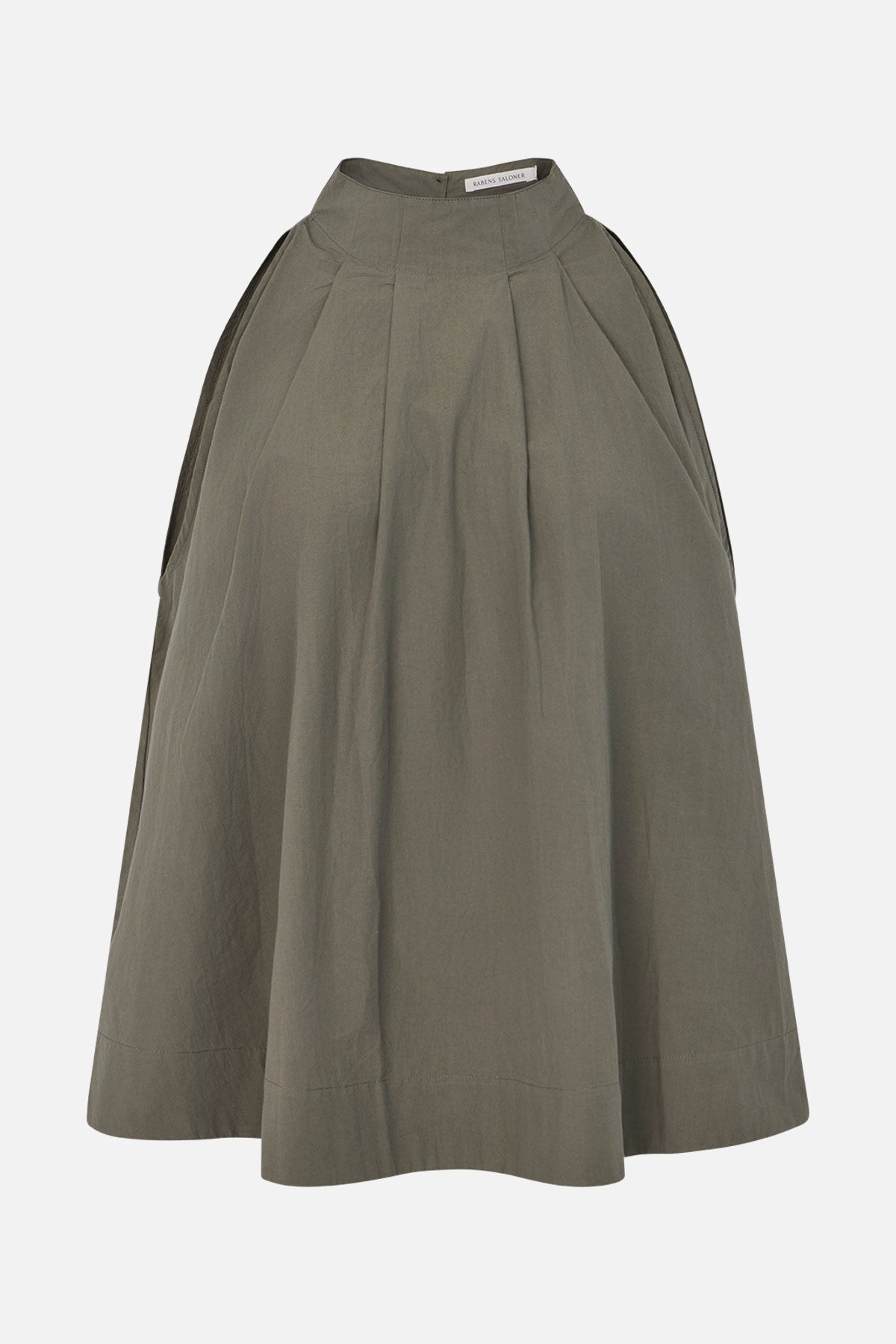 Annia - Poplin full top I Faded black