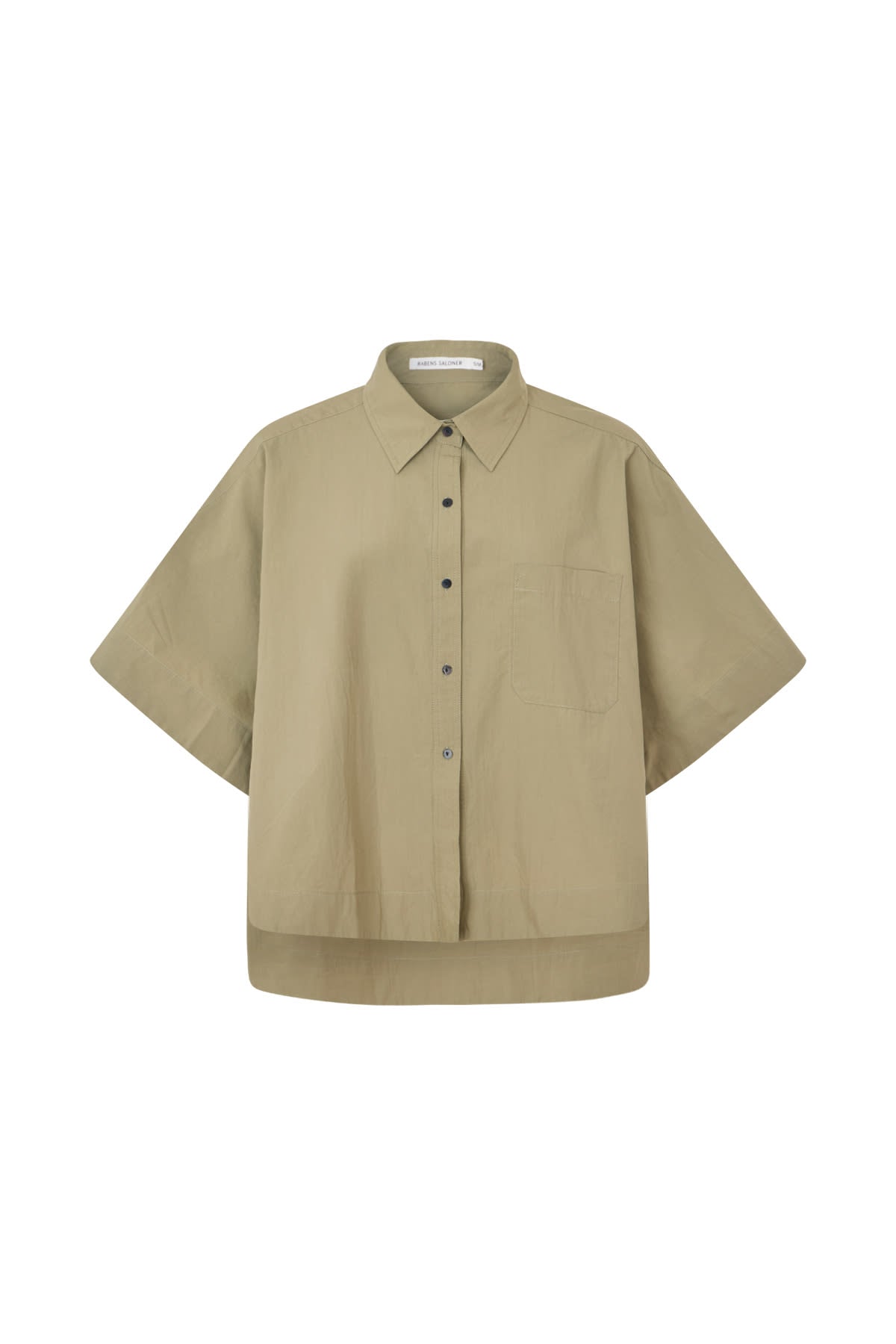 Berte - Poplin curved hem shirt I Vertiver