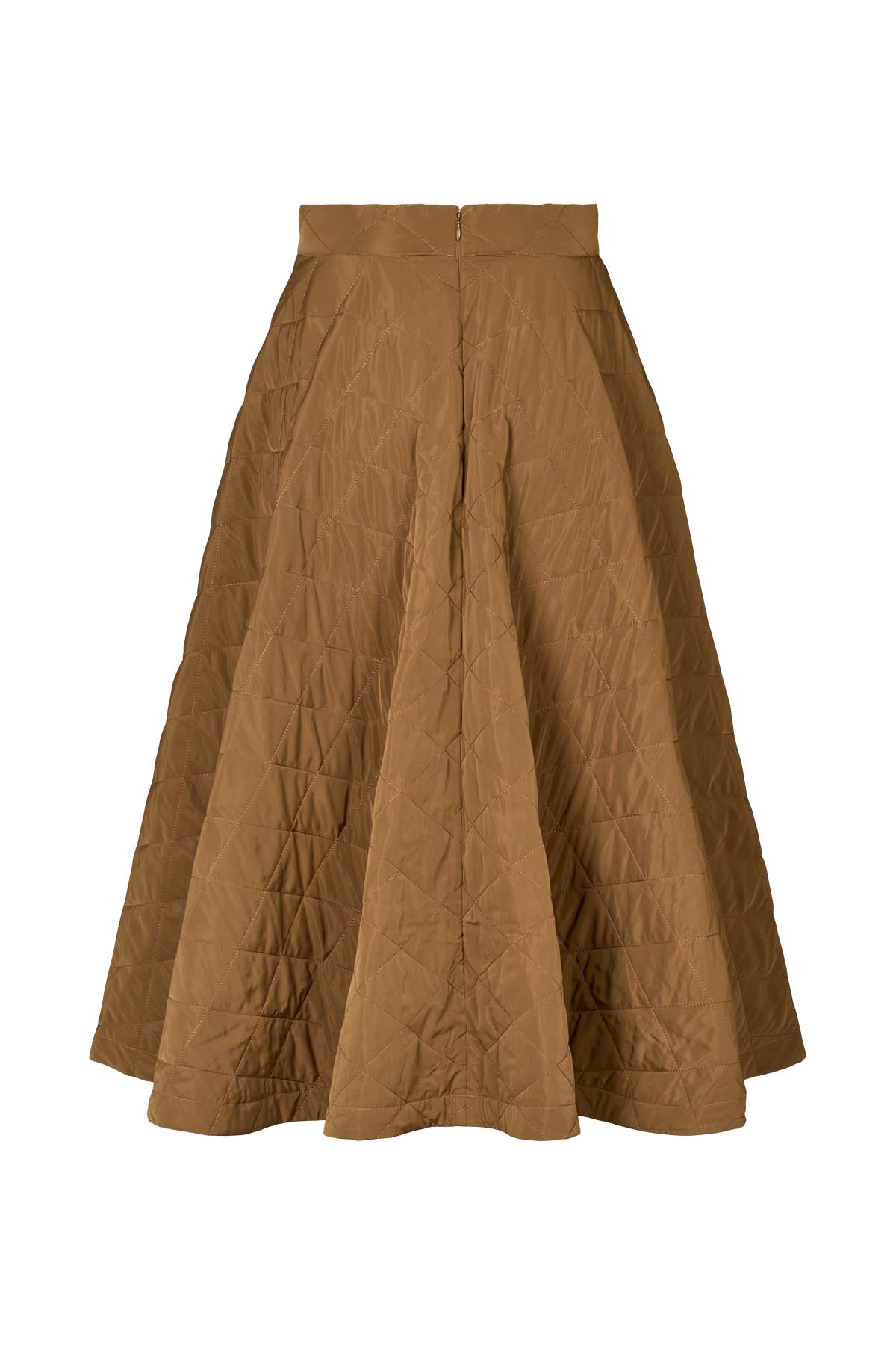 Bisharo - Tech quilt full skirt I Chestnut