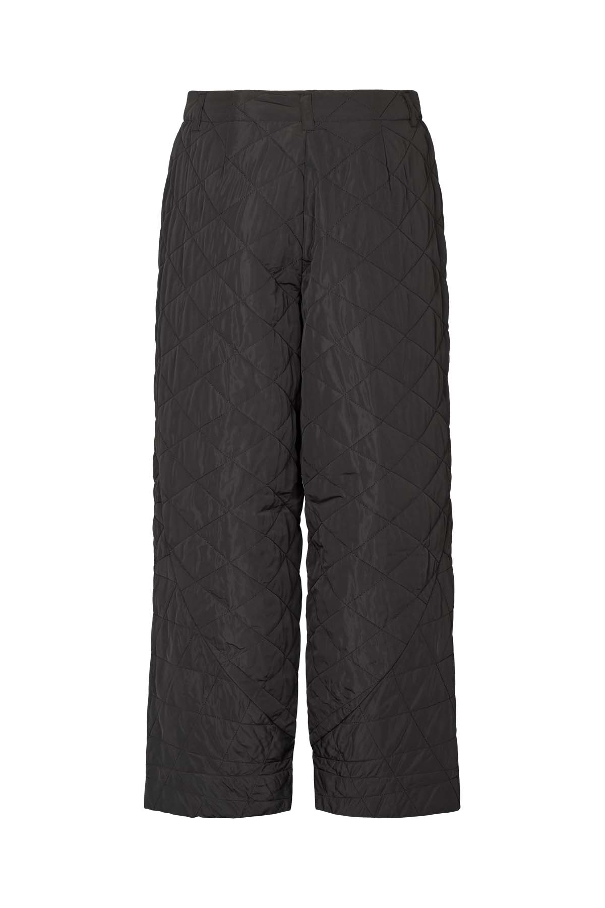 October - Tech quilt shaped pants I Black