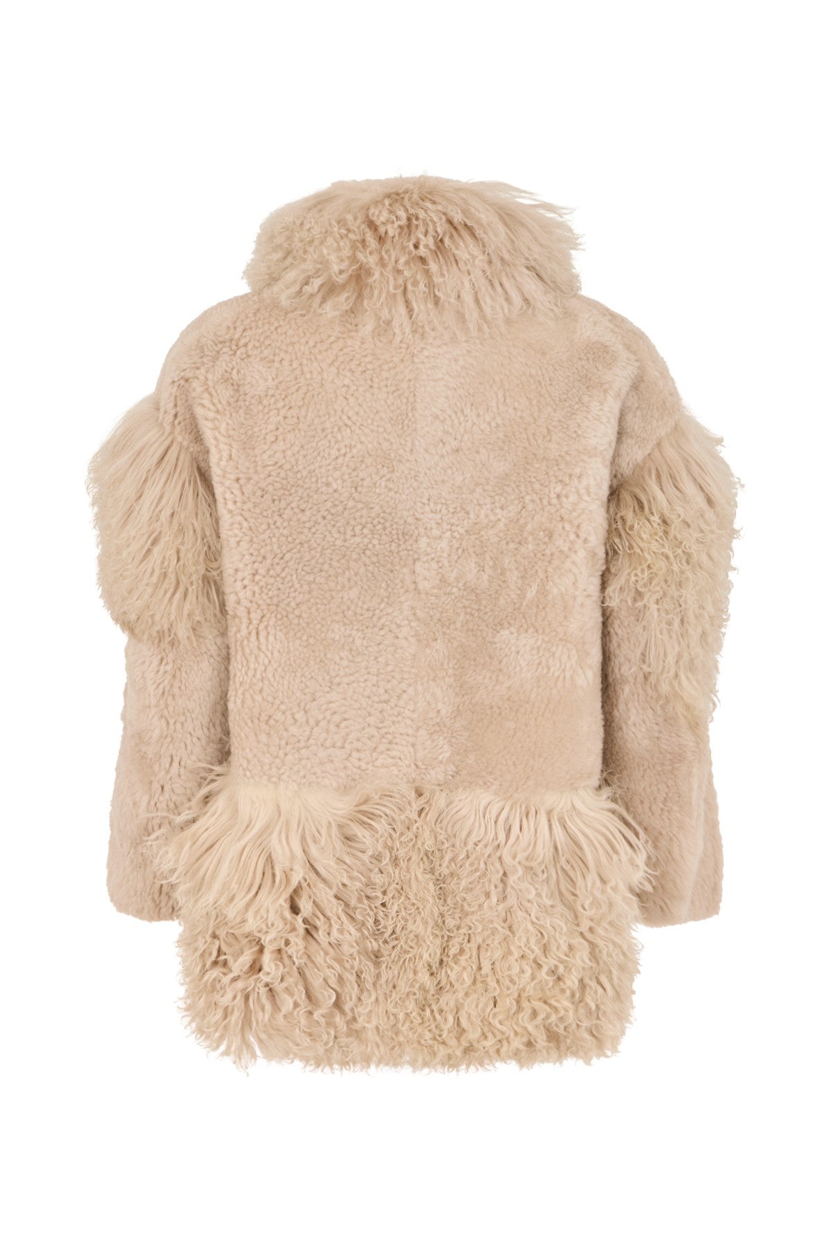 Stacia - Duo shearling jacket I Chalk