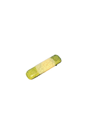 Hair Clip Mini - Zia I Light Green Stripe