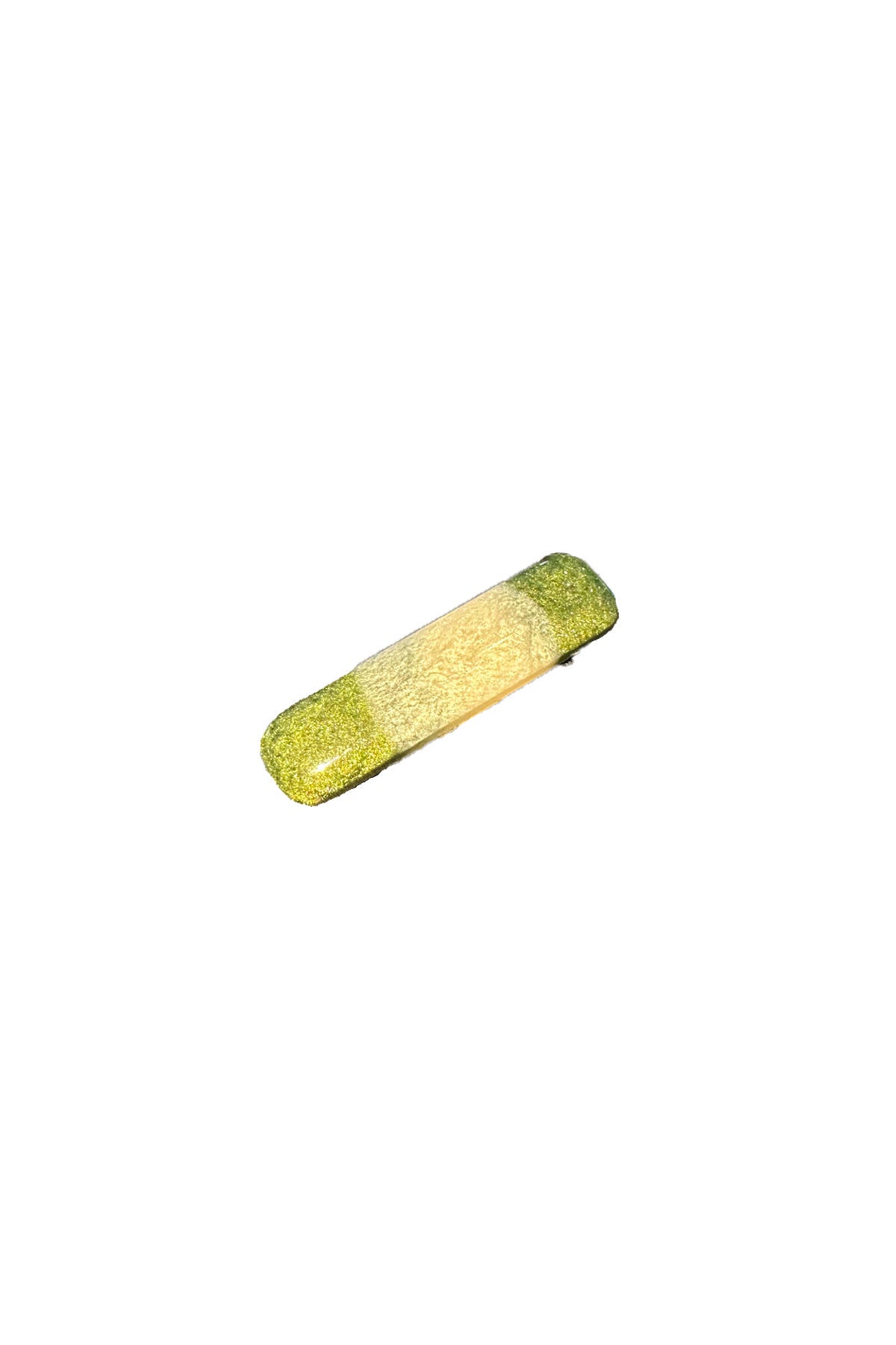 Hair Clip Mini - Zia I Light Green Stripe