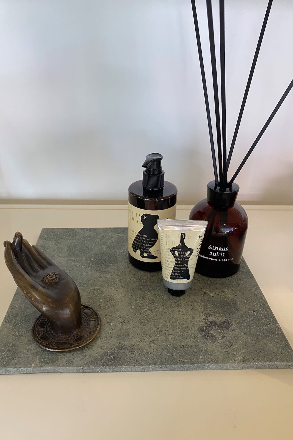 Squared marble plate - Marble plate 30x26 cm I Green Stone