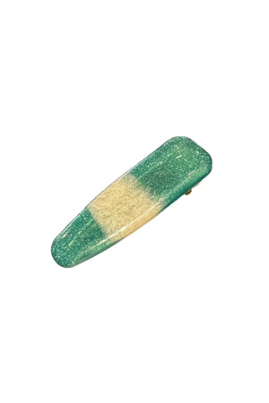 Hair Clip - Zia I Turquoise Stripe