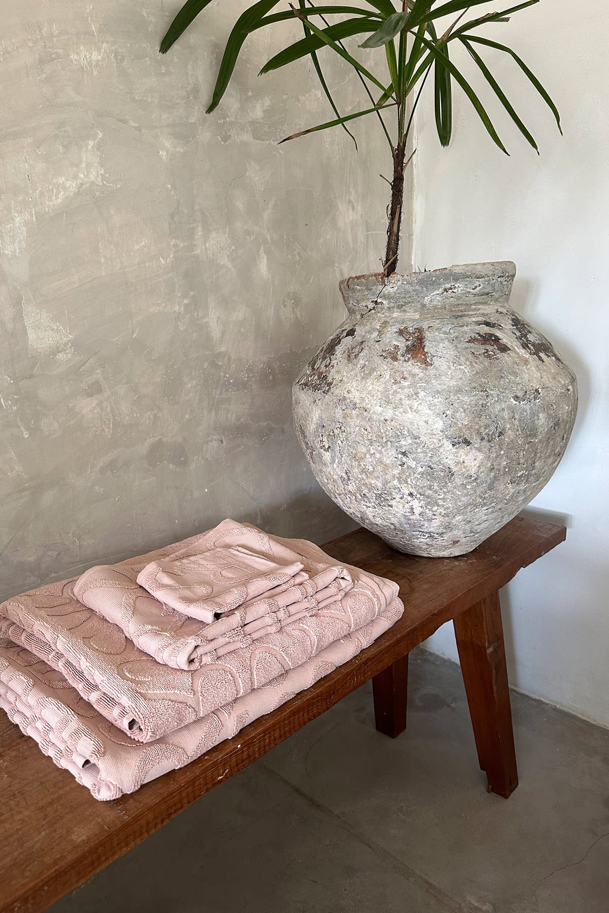 Monogram wash cloth - Wash cloth 30x30 cm I Rose