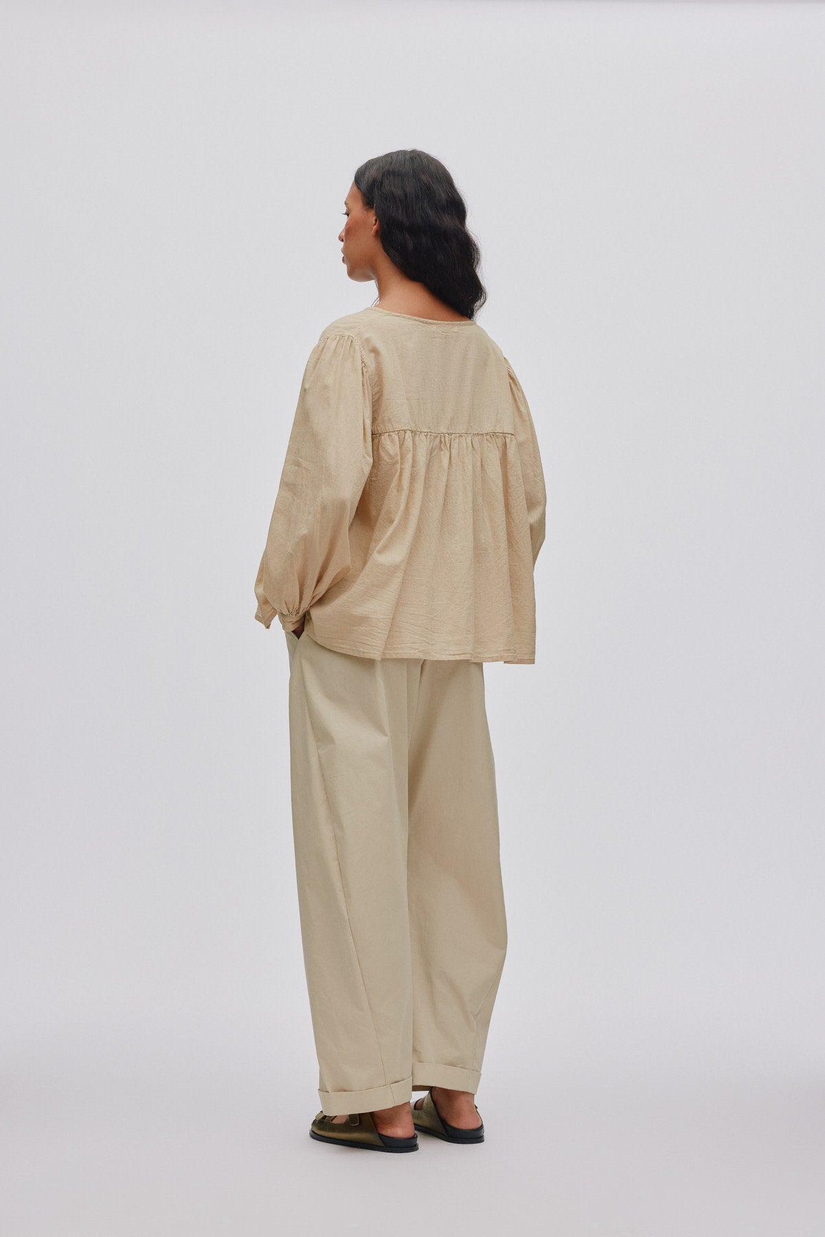 Eike - Cotton full sleeve blouse I Macadan