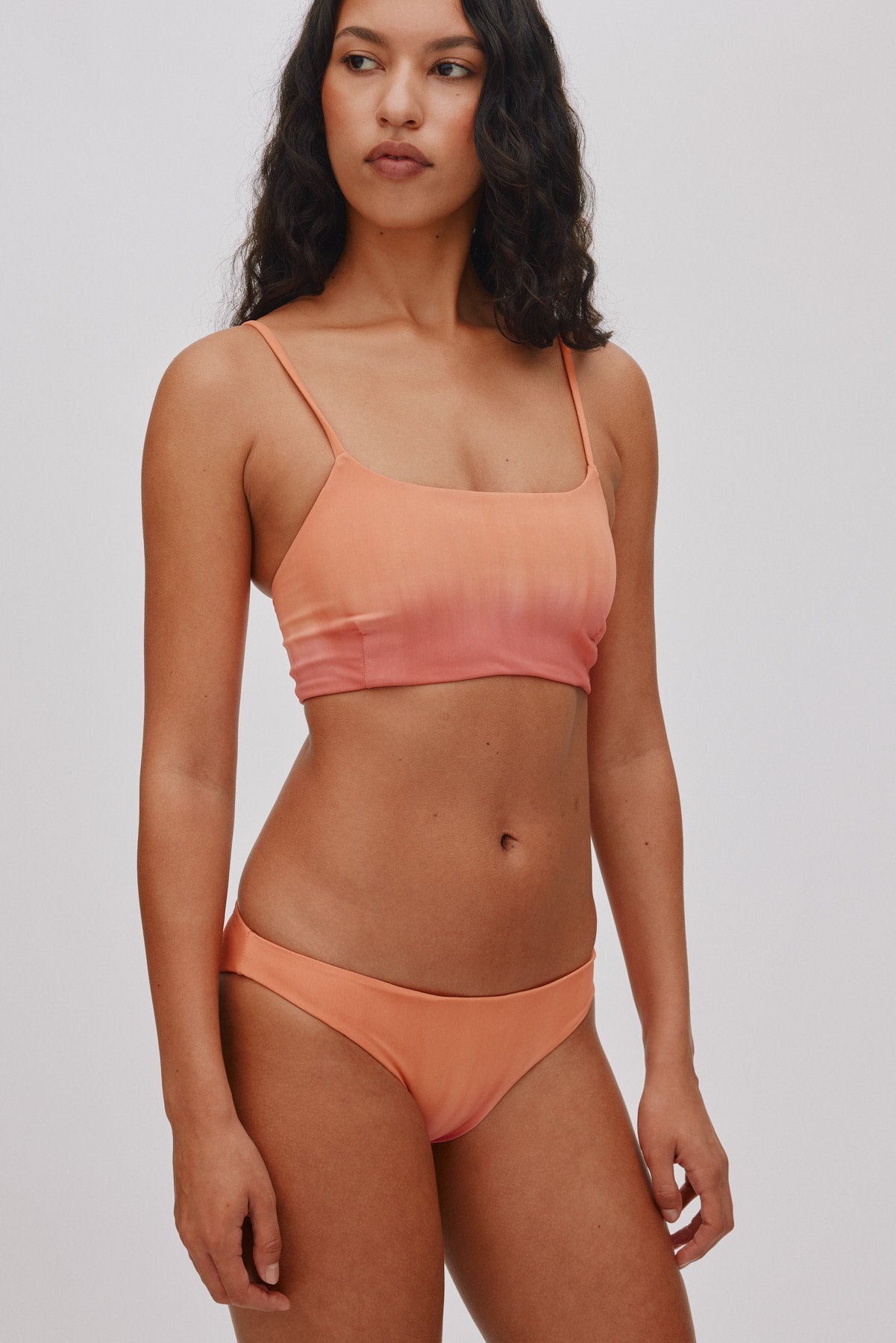 Rudy - Fusion bandeau string top I Cognac grey combo