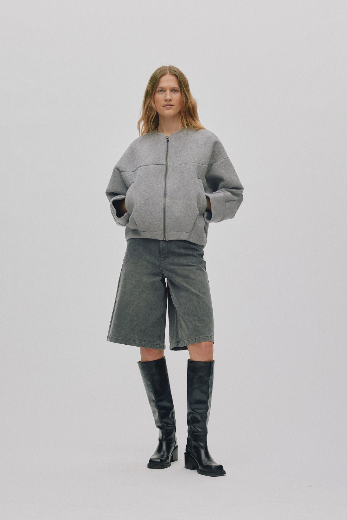 Glod - Varsity jacket I Grey melange