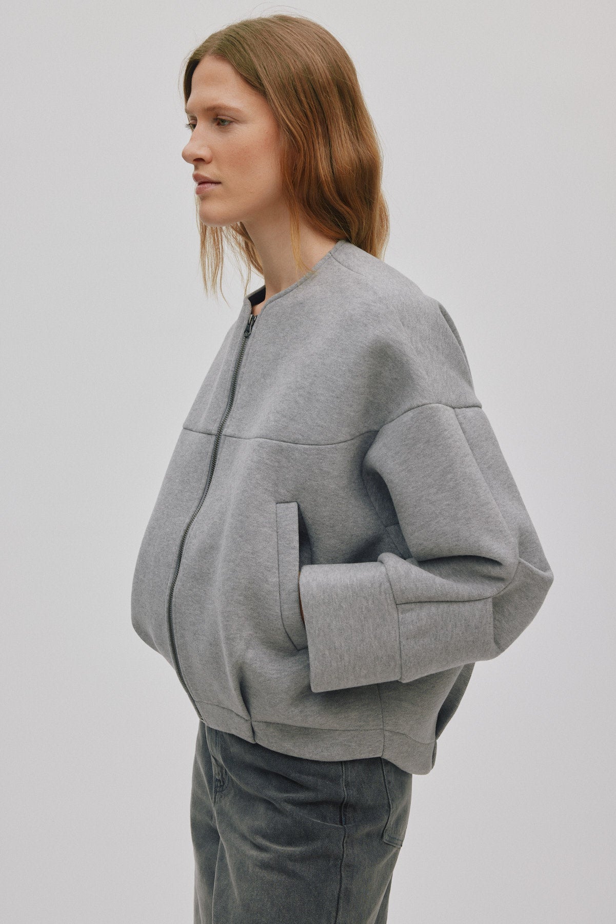 Glod - Varsity jacket I Grey melange