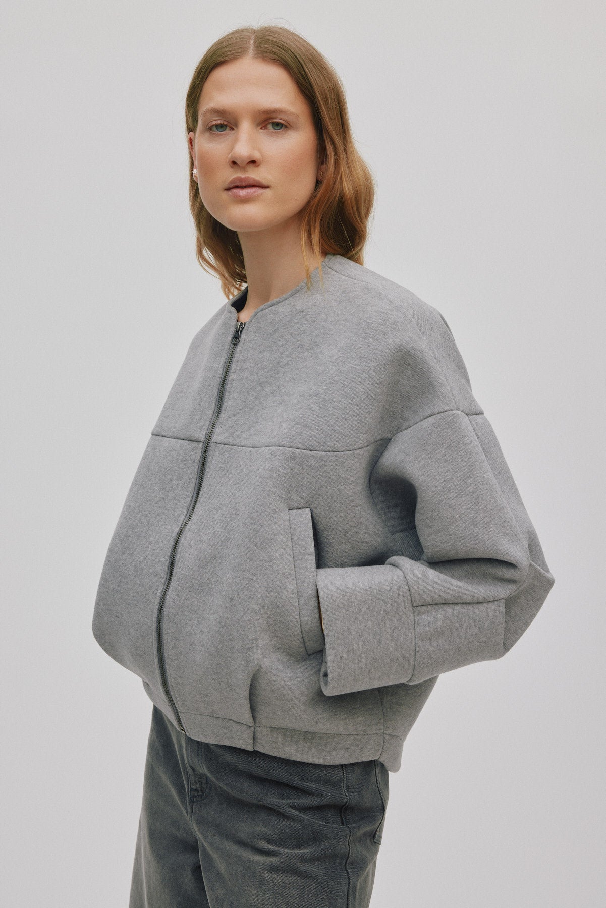 Glod - Varsity jacket I Grey melange