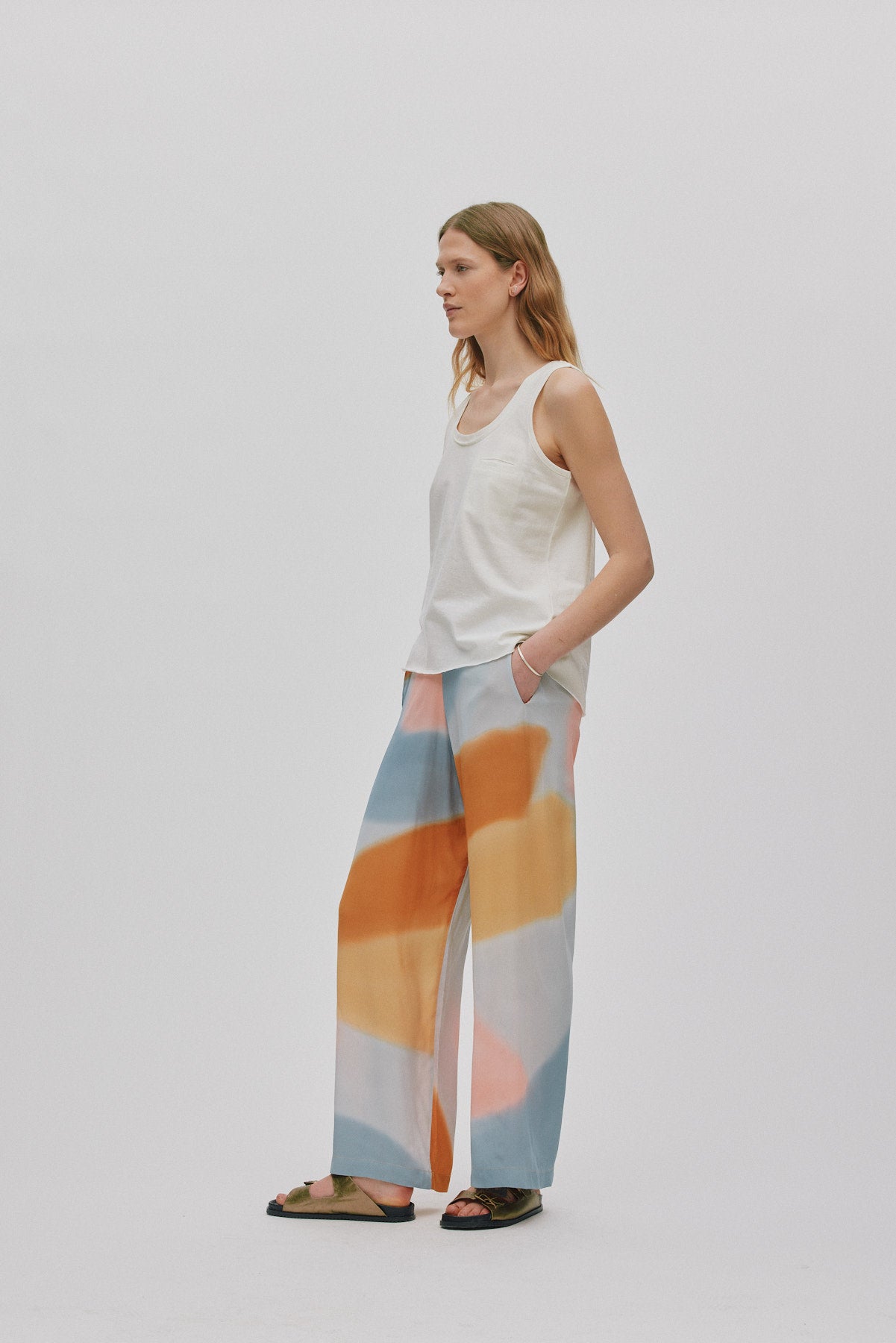 Alisa - Water colour pants I Sunset combo