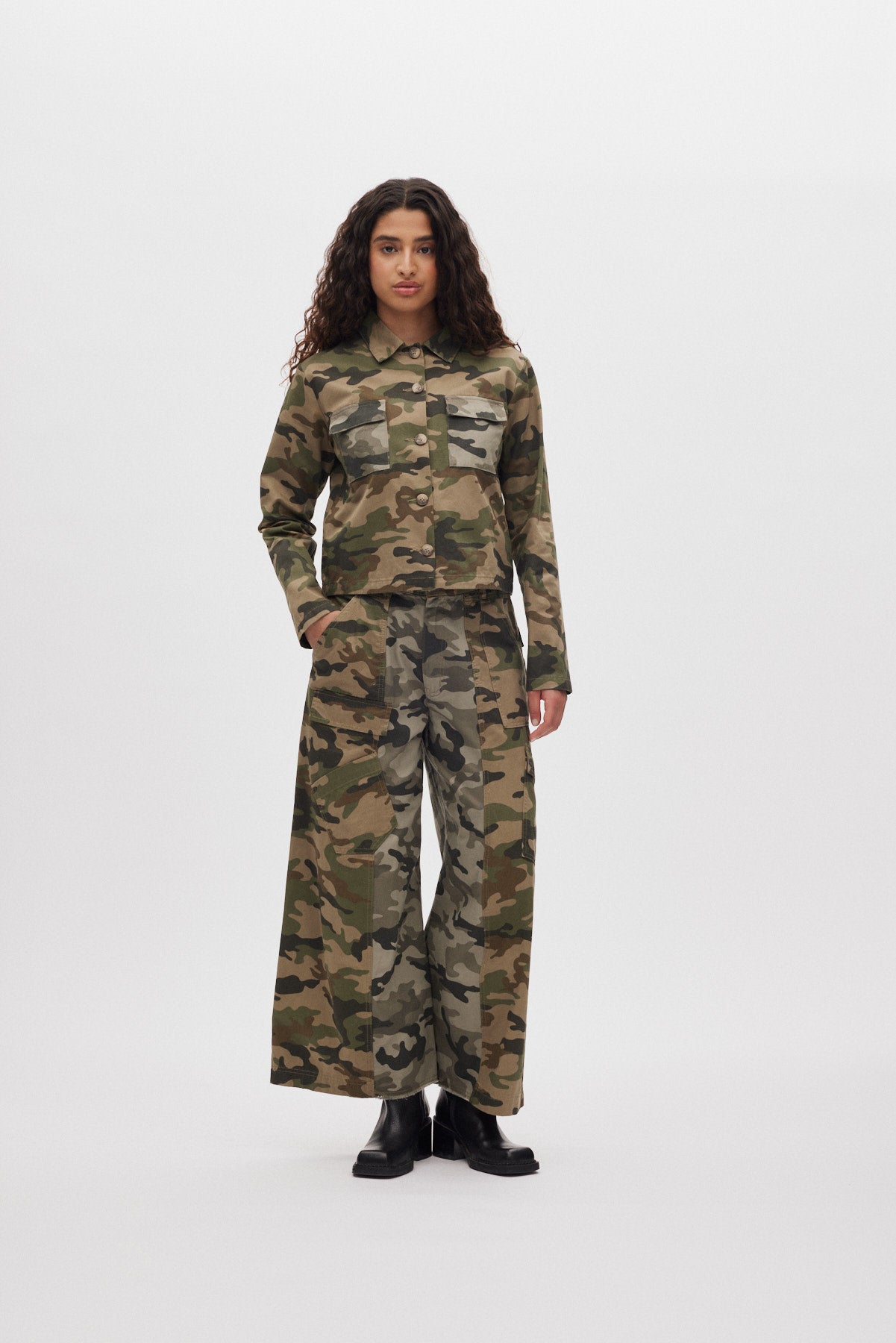 Aleksandra - Camo patchwork jacket I Camo combo
