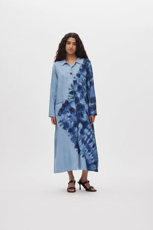 Celine - Lava long coat I Blue combo
