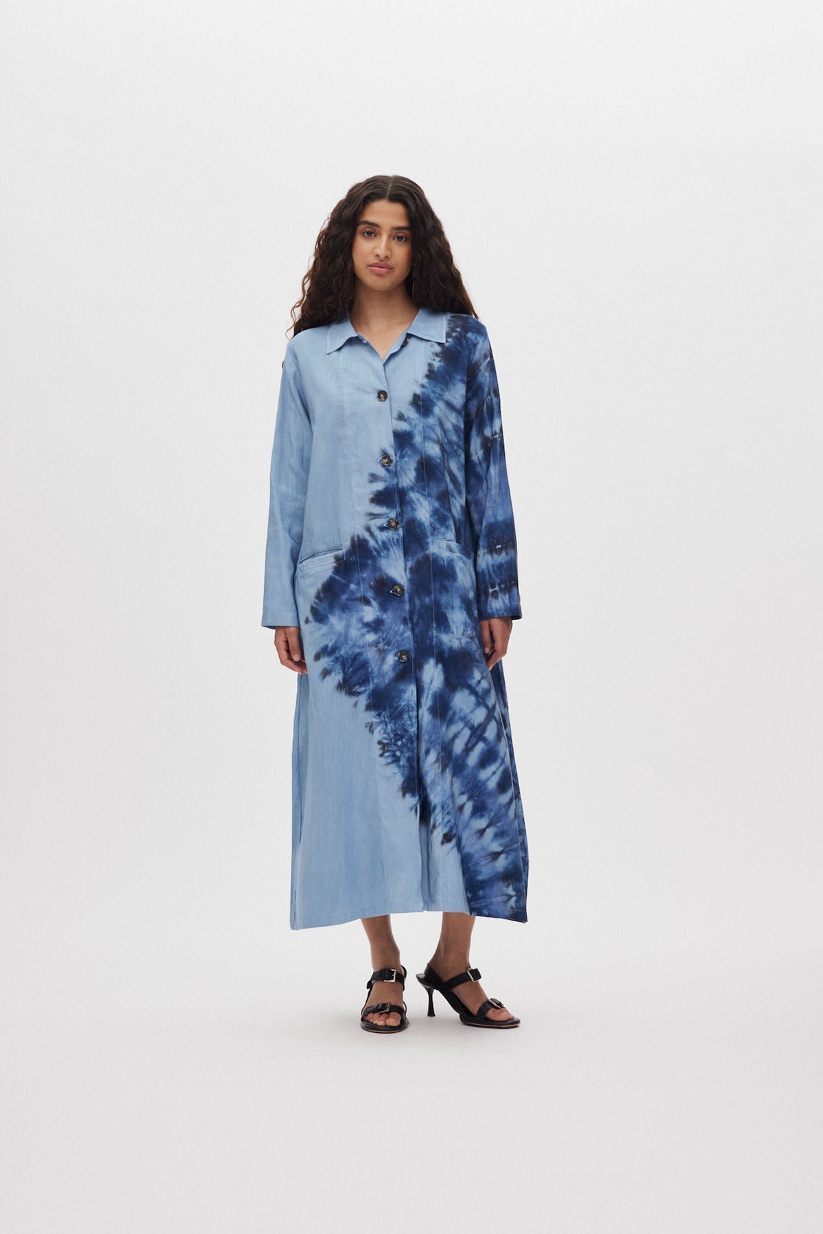 Celine - Lava long coat I Blue combo