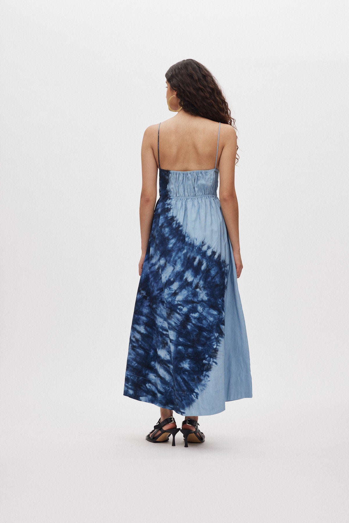 Maple - Lava v-front dress I Blue combo