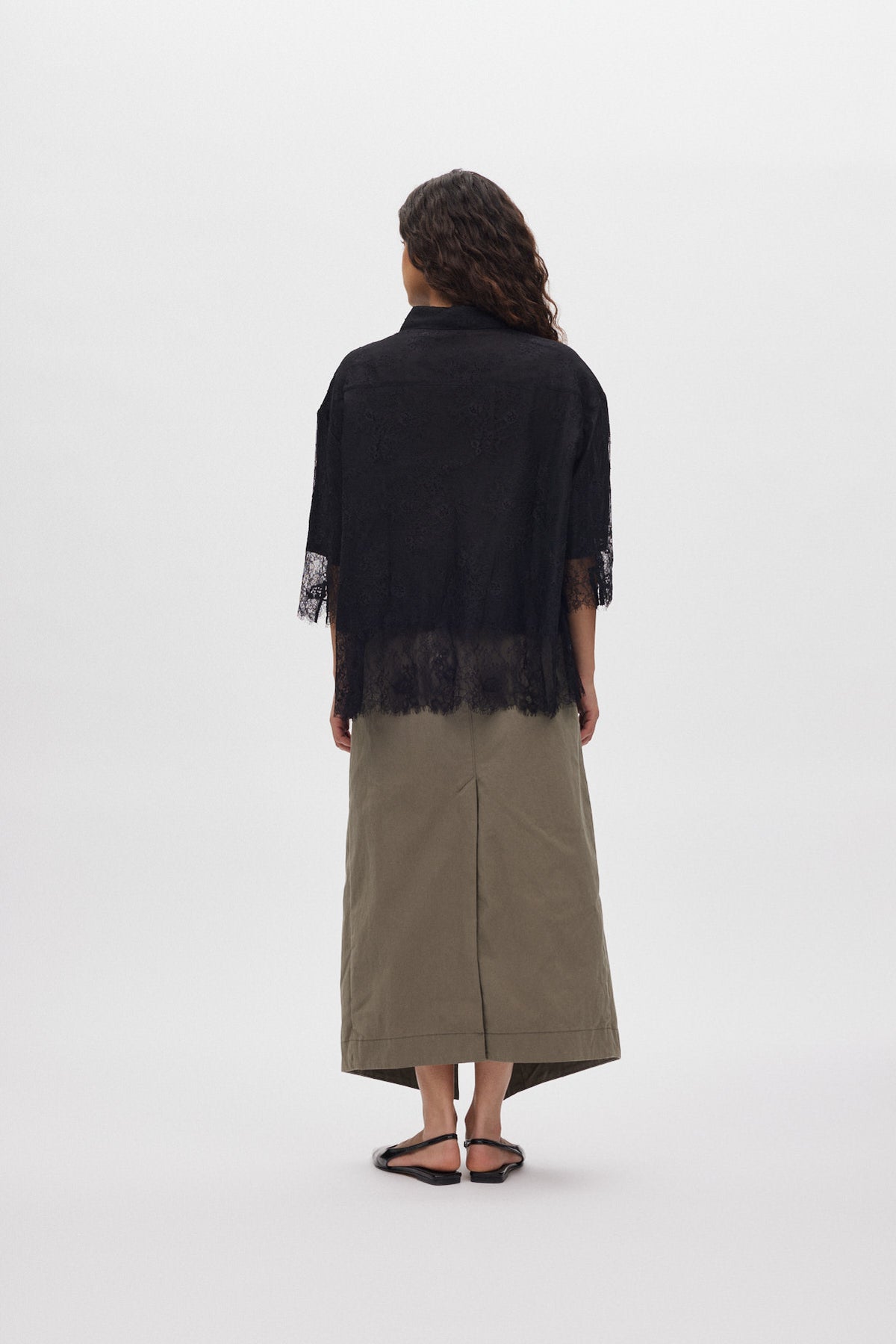 Moly - Utility long skirt I Asphalt