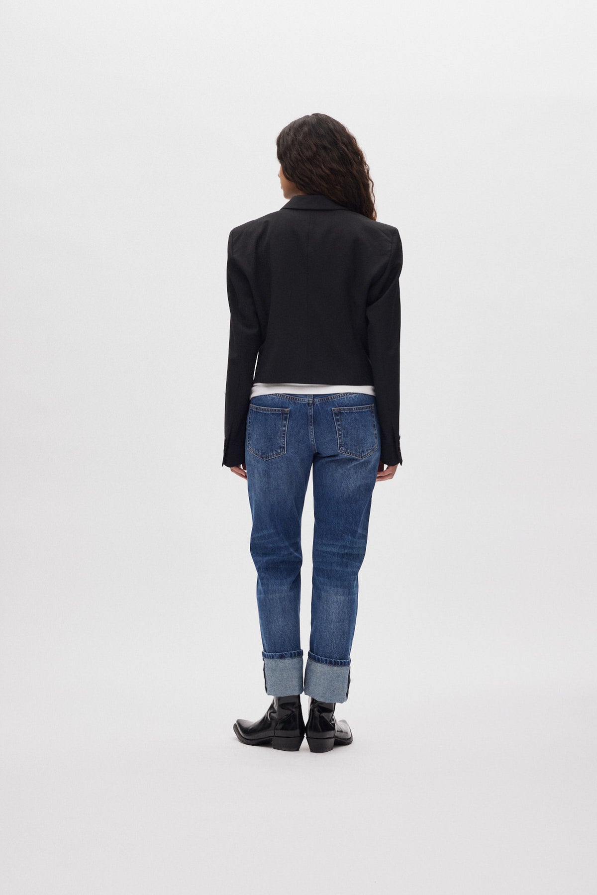 Lorelei - Denim loose fit pants I Dark indigo