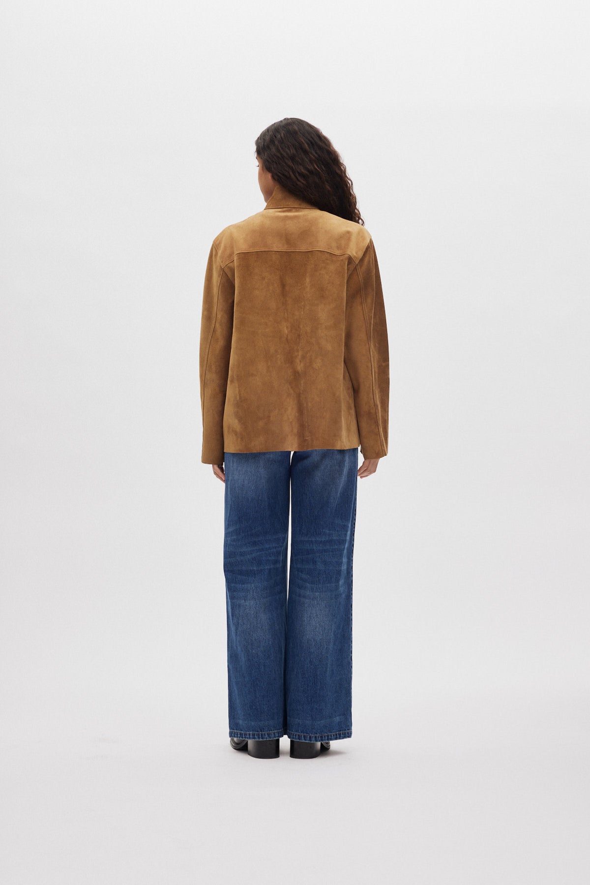 Thelma - Heavy suede jacket I Whiskey