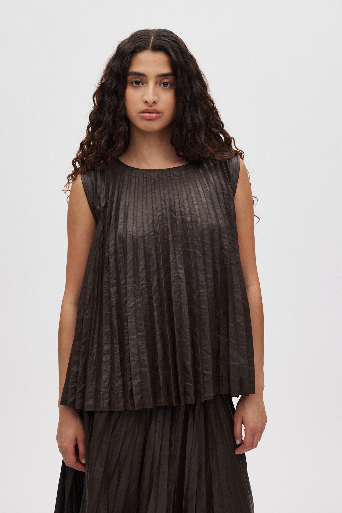 Sinem - Pleats top I French toast