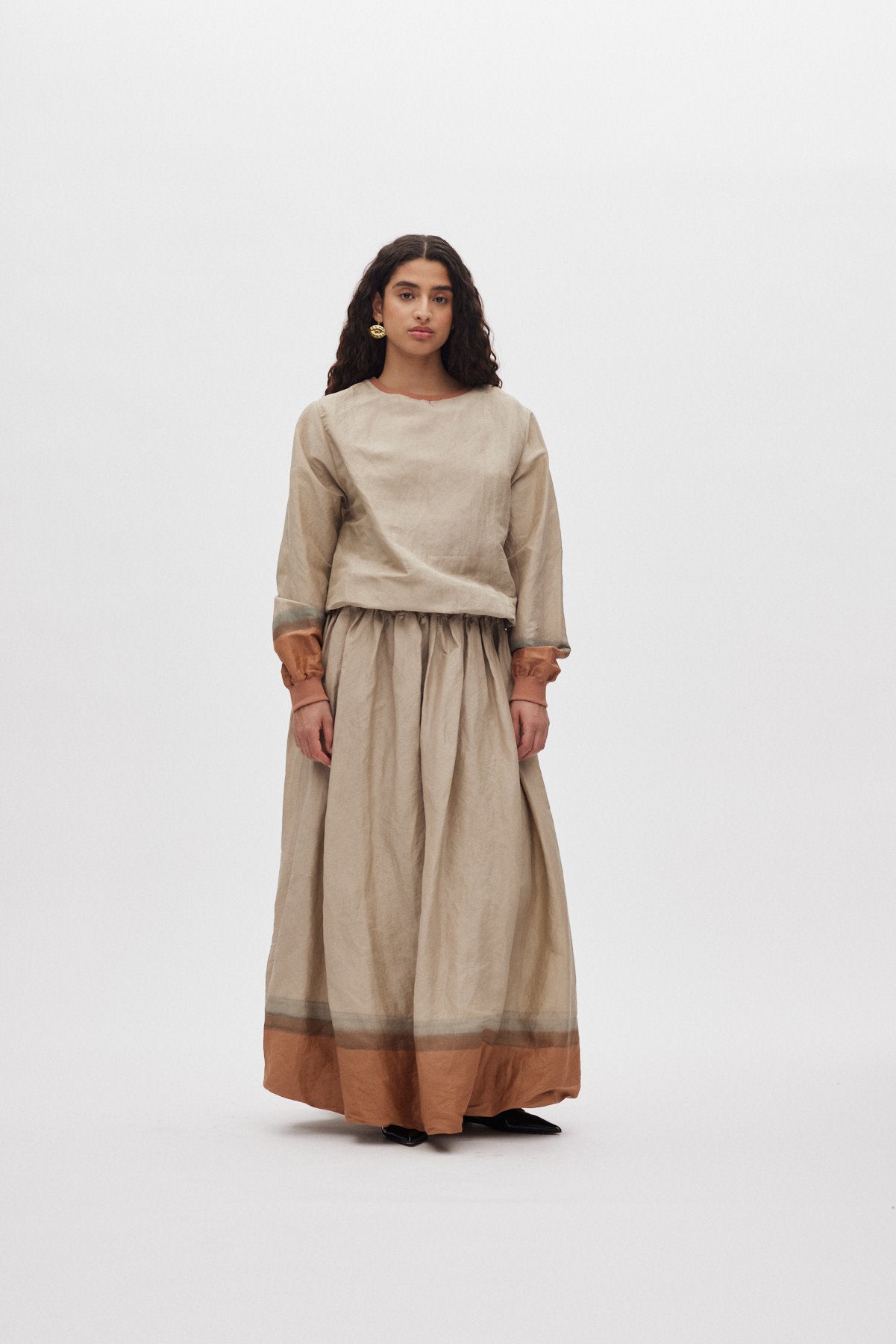 Almas - Horizon full skirt I Silver/rust