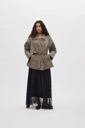 Monette - Laced multi layer skirt I Black