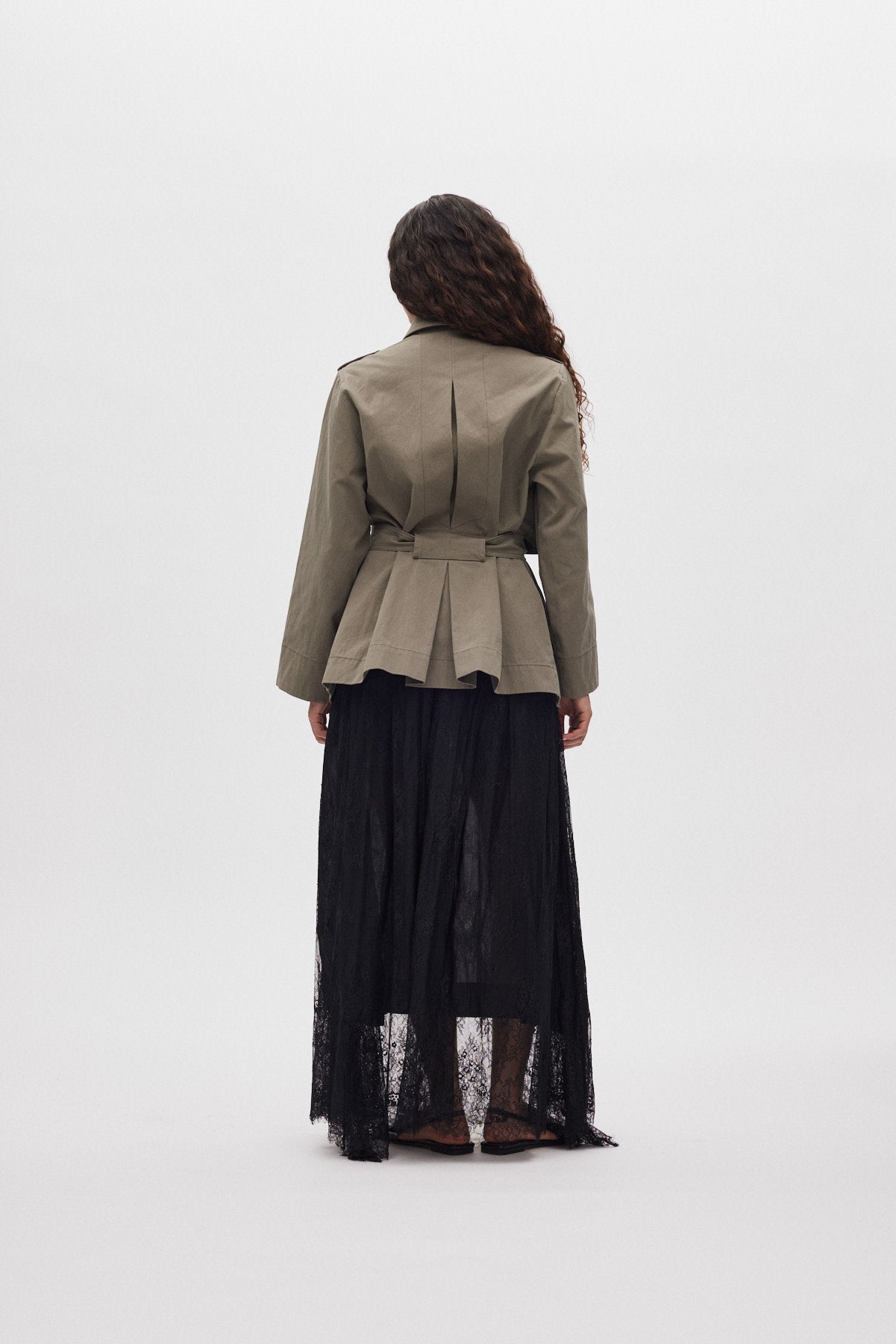 Monette - Laced multi layer skirt I Black