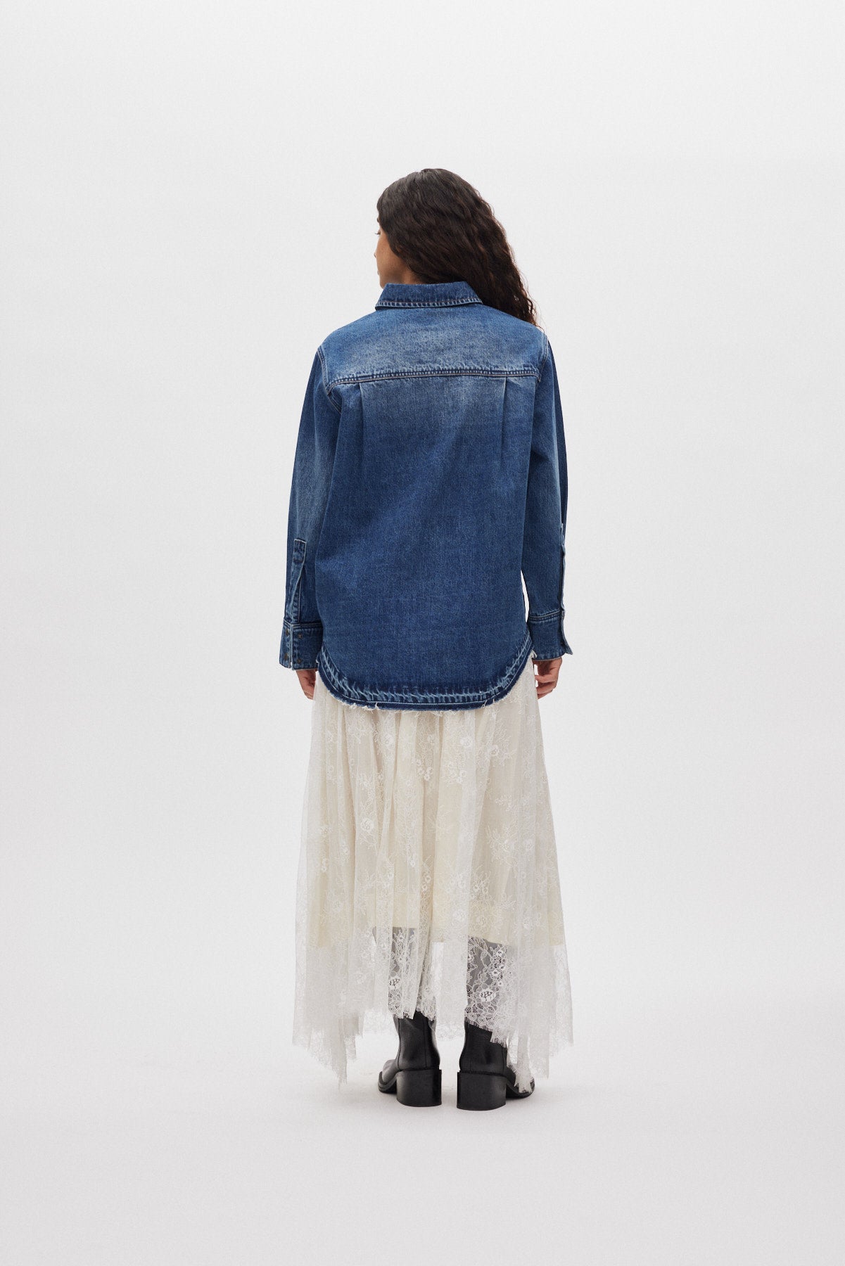 Monette - Laced multi layer skirt I Off white