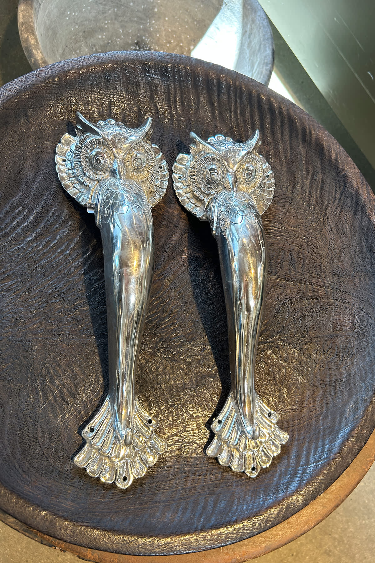 Owl Door Handle - Rabens Apartment I Brass