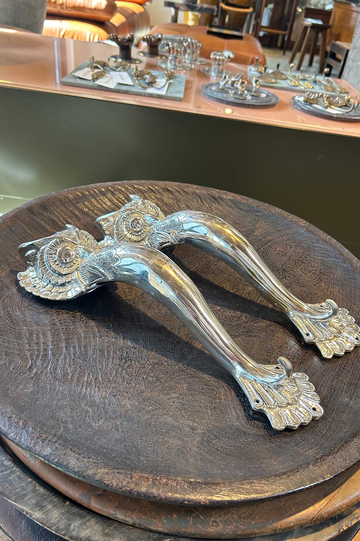 Owl Door Handle - Rabens Apartment I Brass
