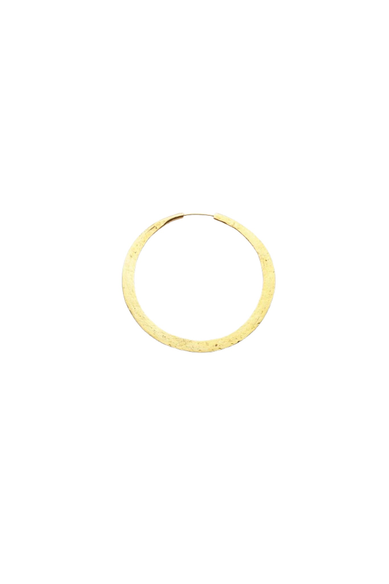 Nafsu - Hammered hoop L I Gold plated