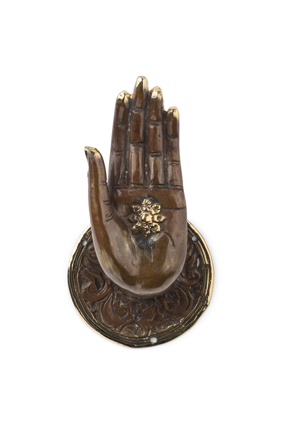 Decorative open hand - Hand I Dark Brass