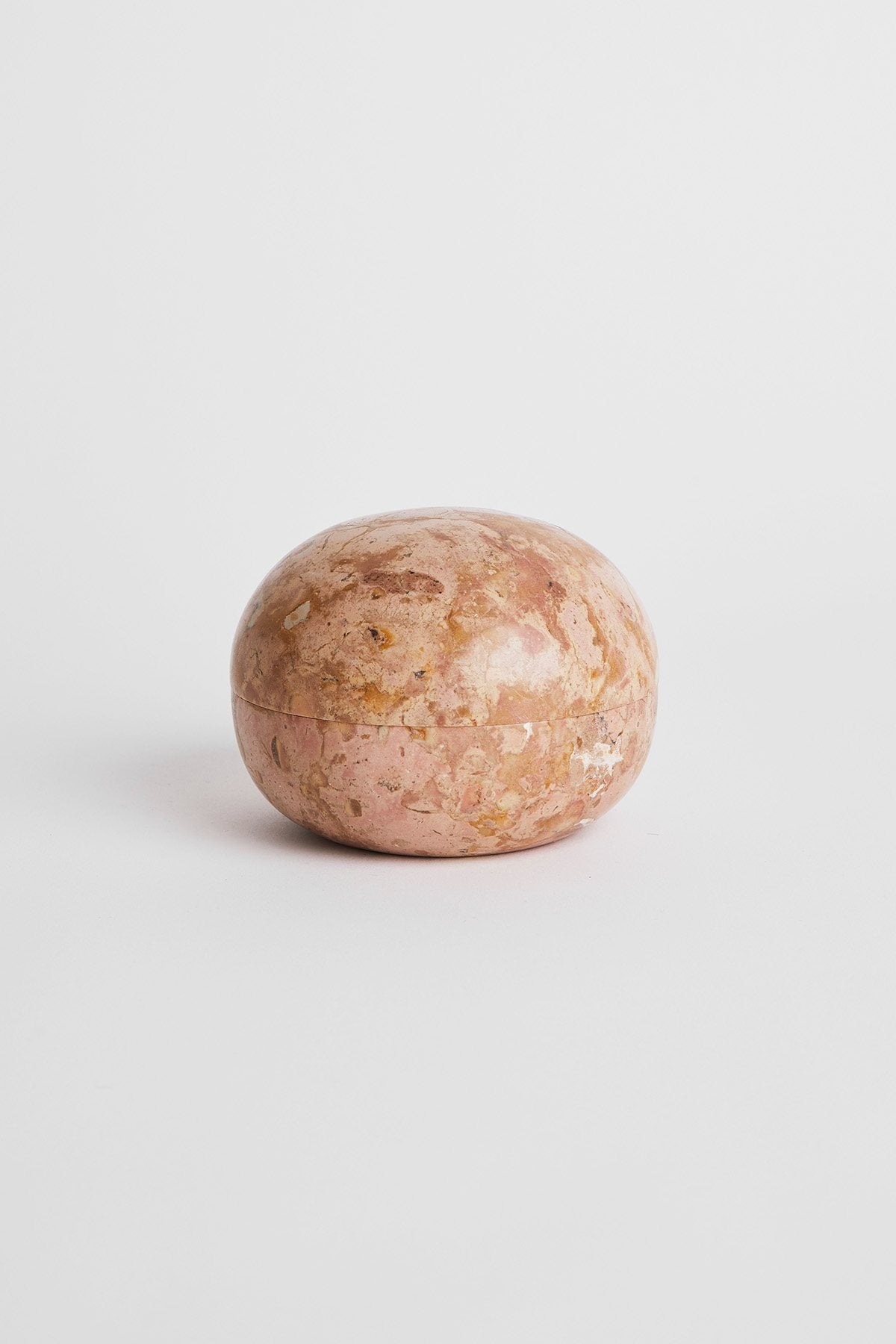 Chubby Marble Bowl with Lid - Rabens Apartment I Rose