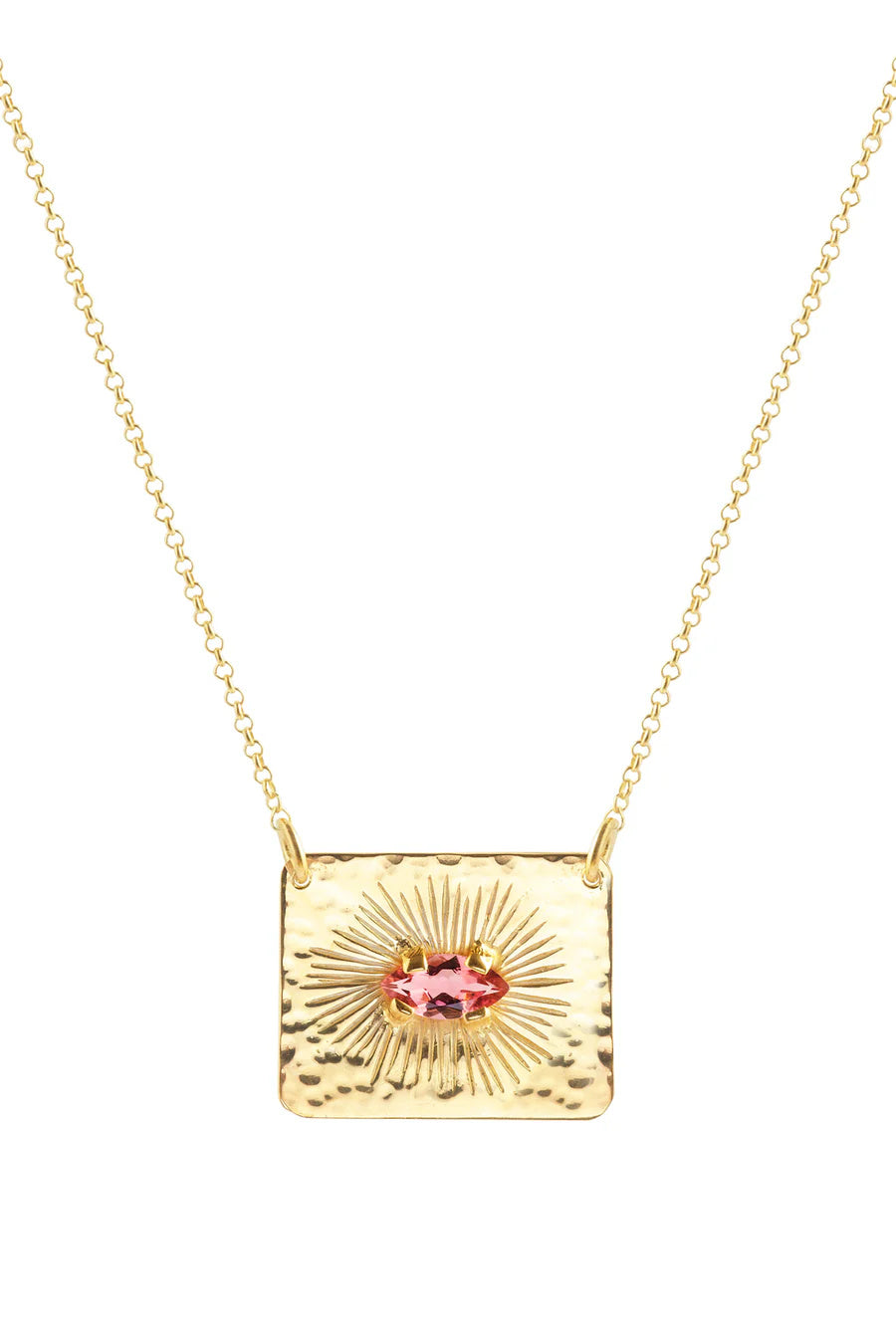 Nafsu - Escapulario necklace I Purple stone
