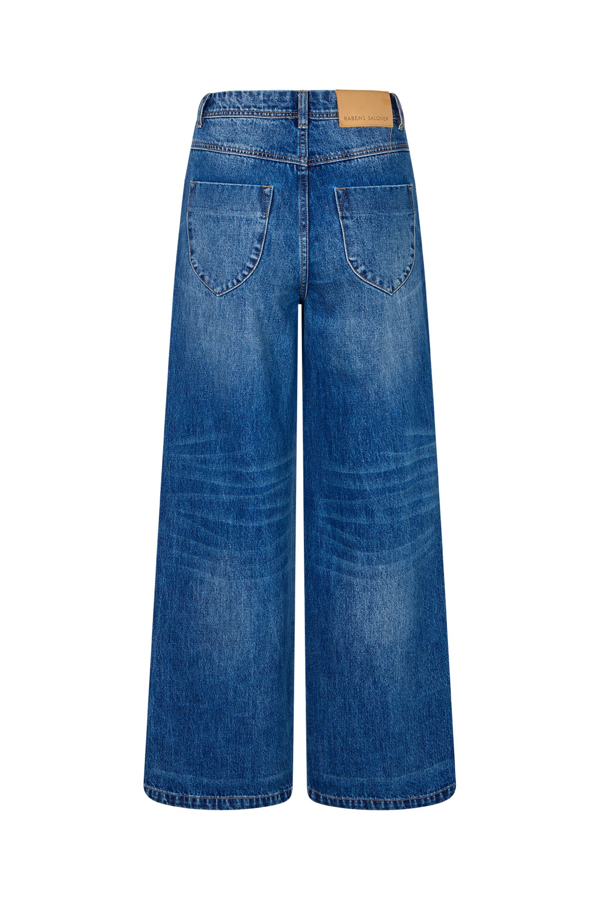Dalia - Denim retro fit pants I Dark indigo