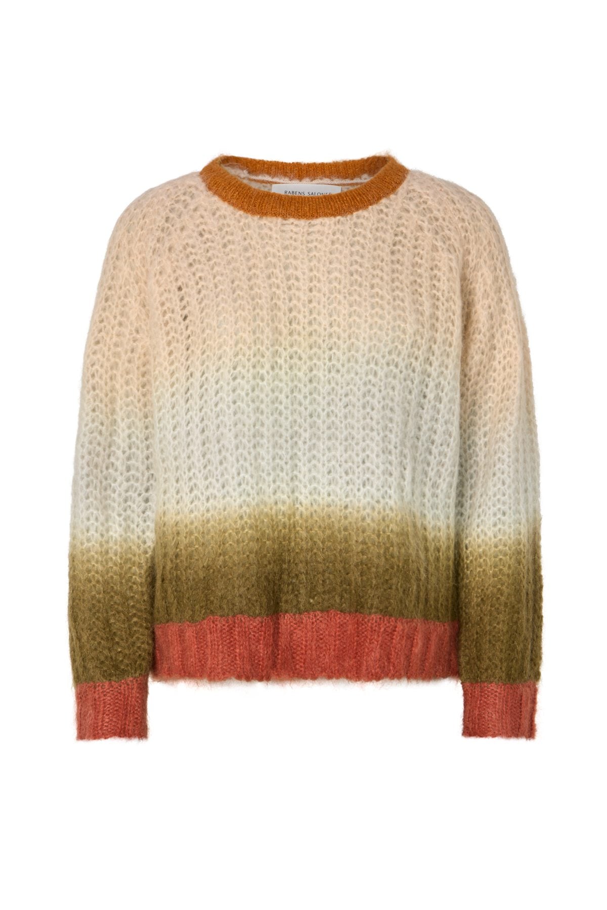 Jasmin - Faded knit boxy sweater I Rust combo