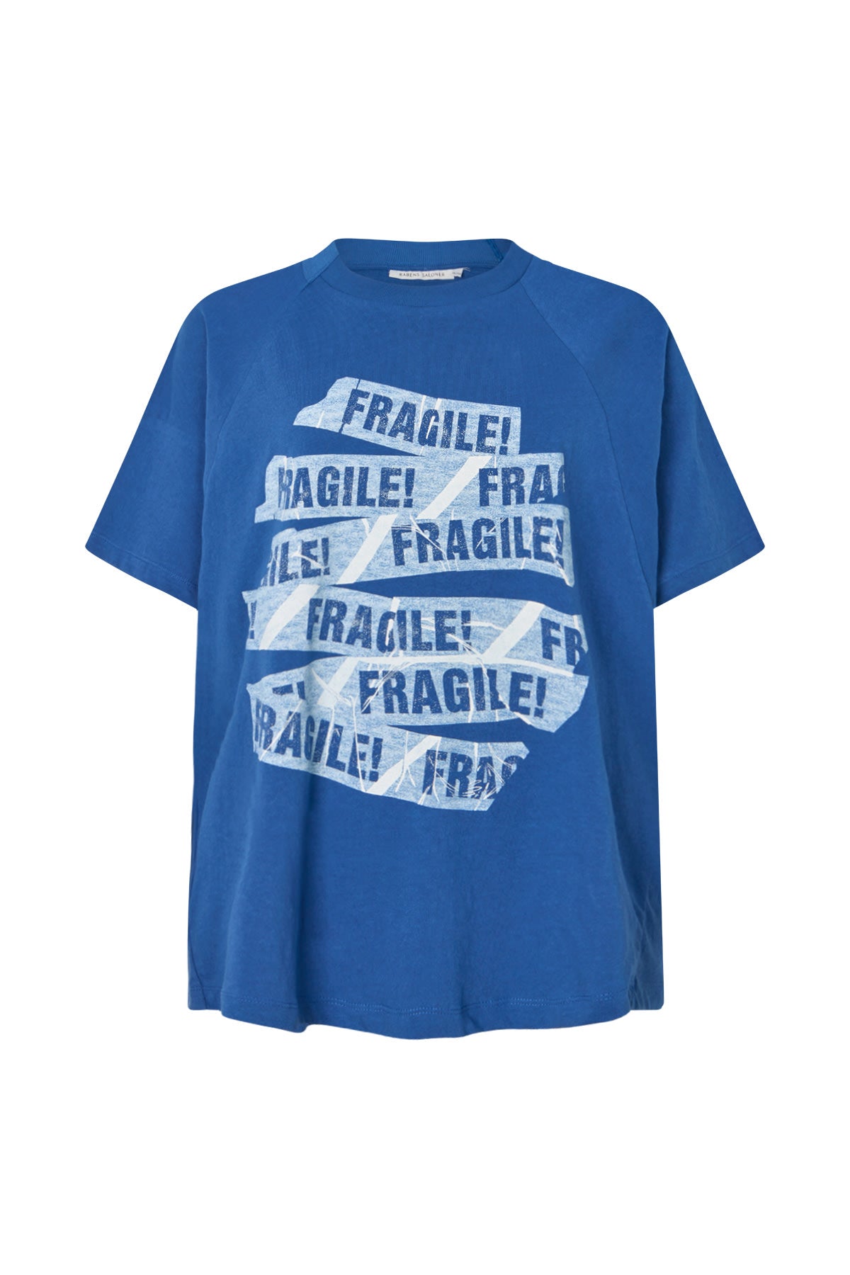Ary - Fragile boxy t-shirt I Blue
