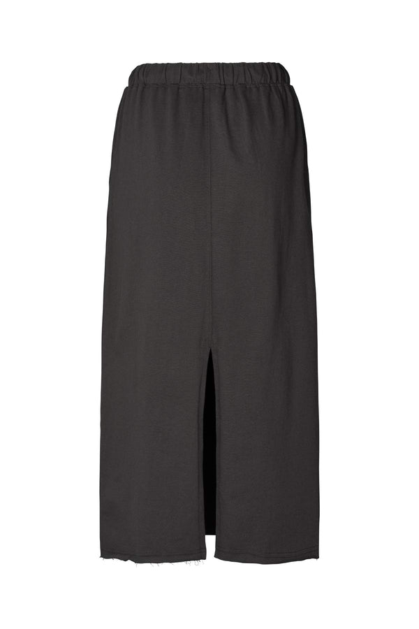 Hanni -Light stretch long skirt I Faded black