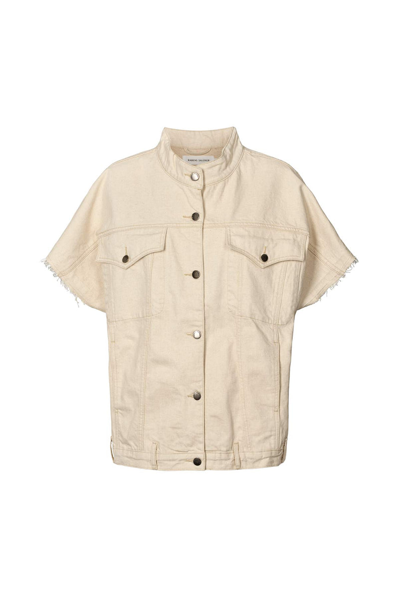 Denim vest jacket - Mir I Ecru