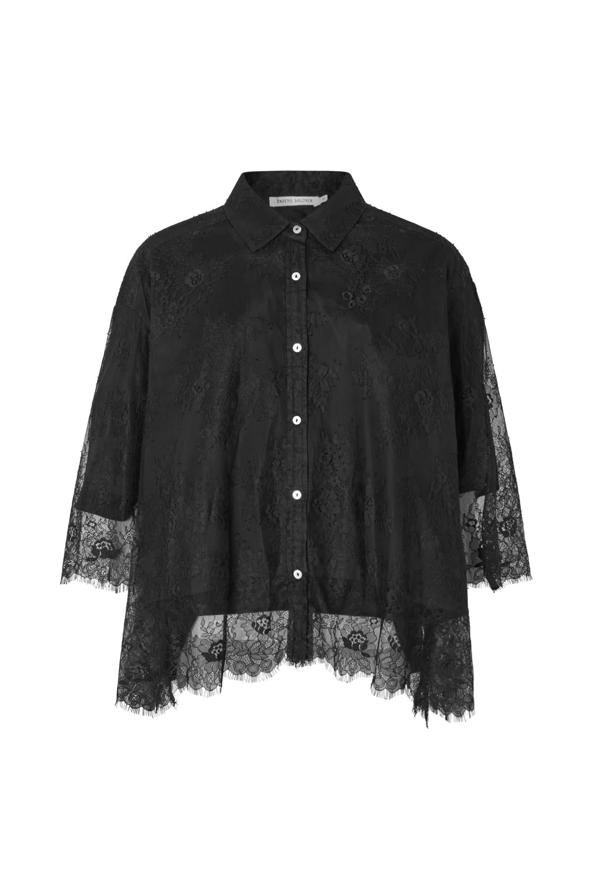 Babara - Laced multi layer shirt I Black