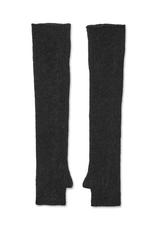 Lorisa - Fluffy knit sleeves I Black