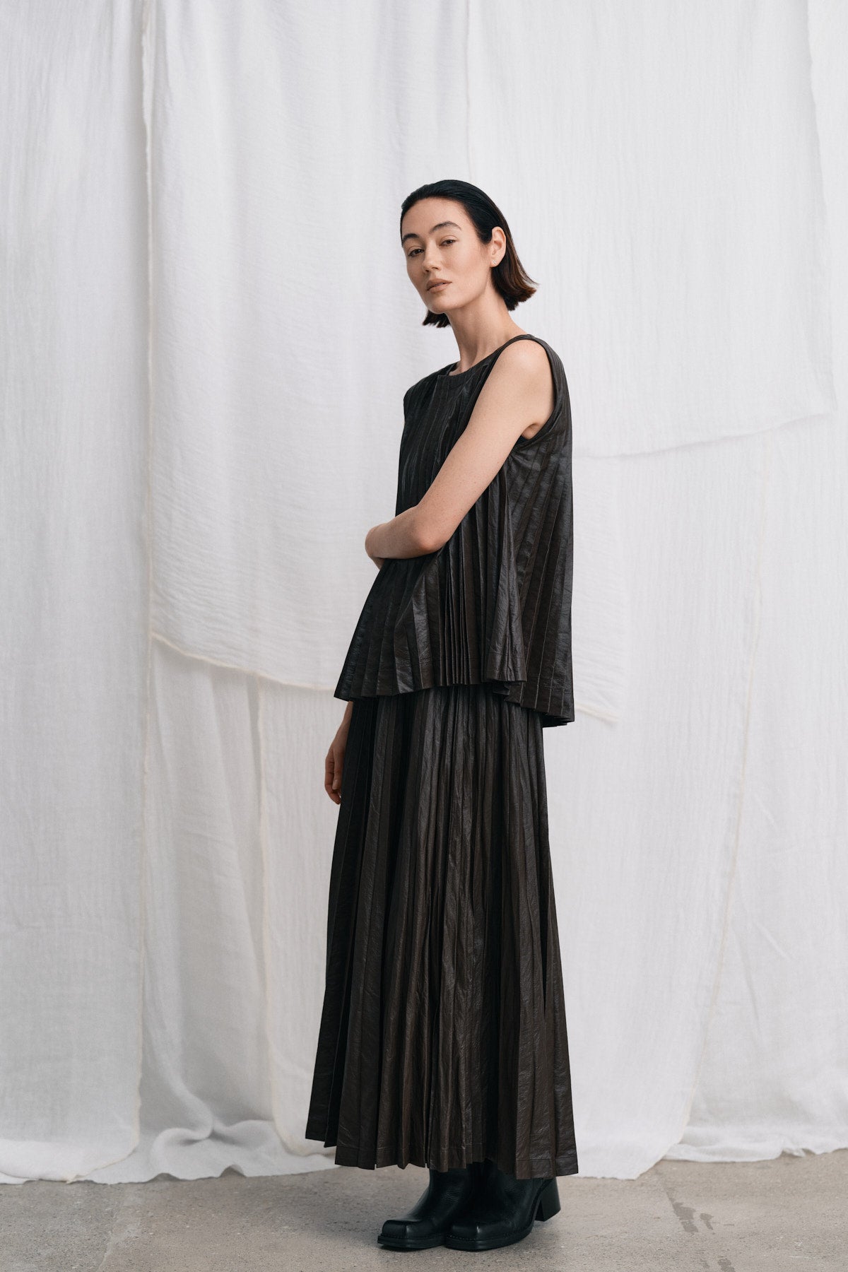 Sinem - Pleats top I French toast