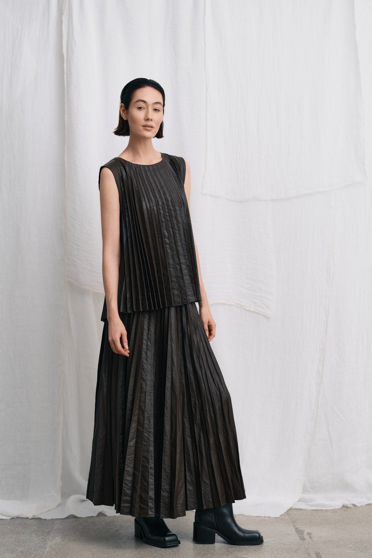 Simonia - Pleats skirt I French toast