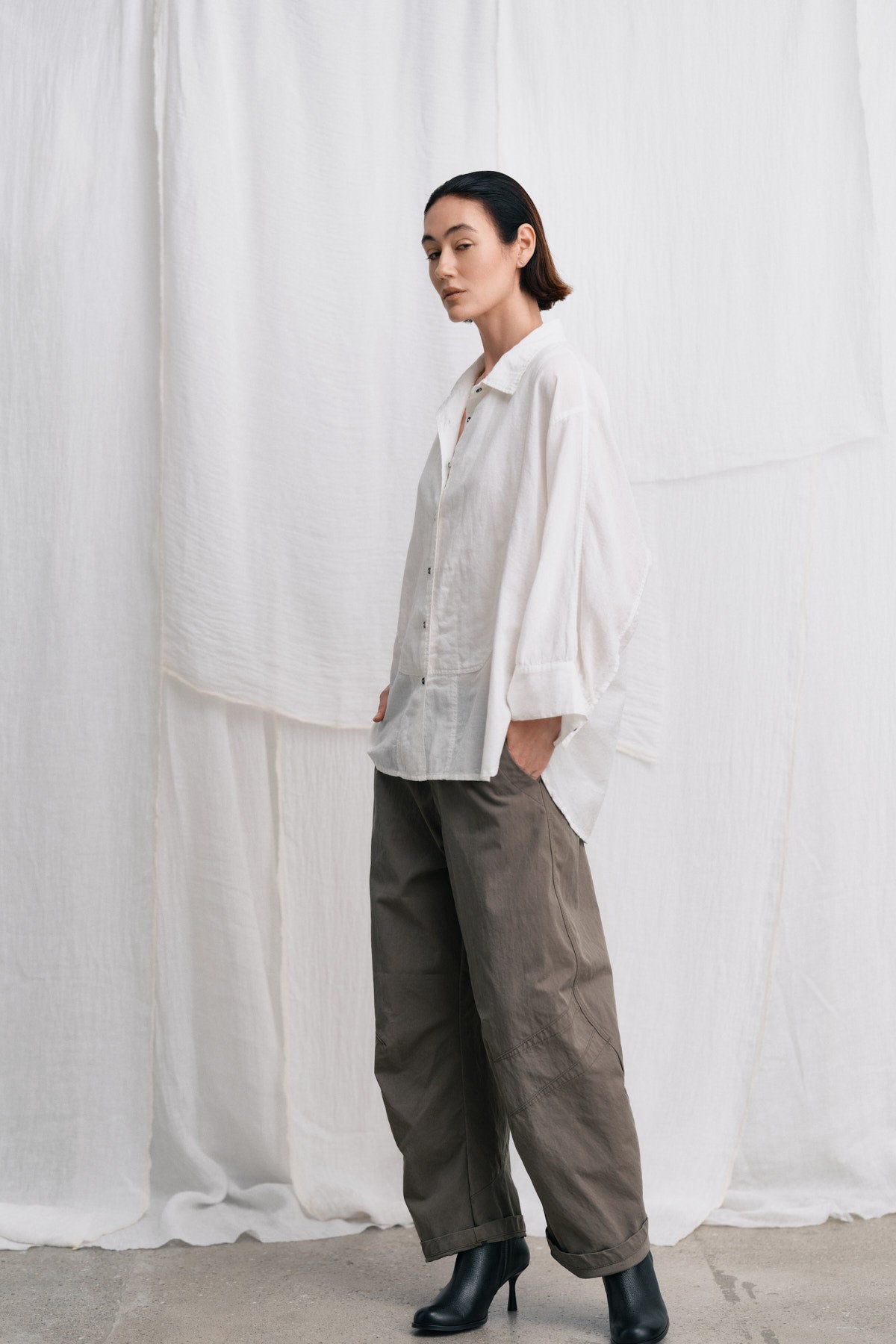 Chloe - Cotton shirt I White
