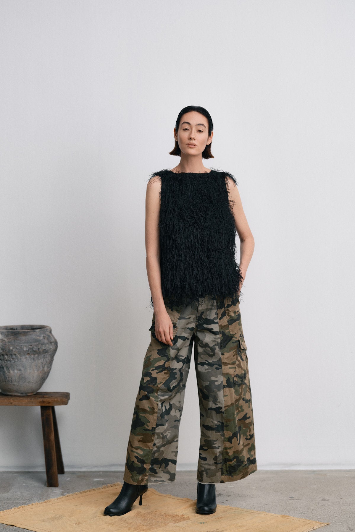 Niva - Camo patchwork pants I Camo combo